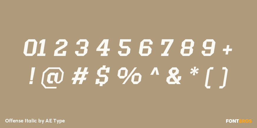 Offense Italic Font Poster #1