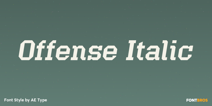 Offense Italic Poster