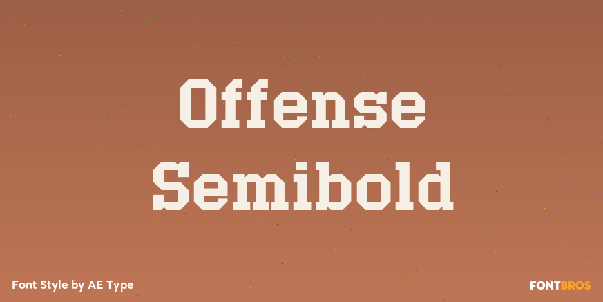Offense Semibold Poster