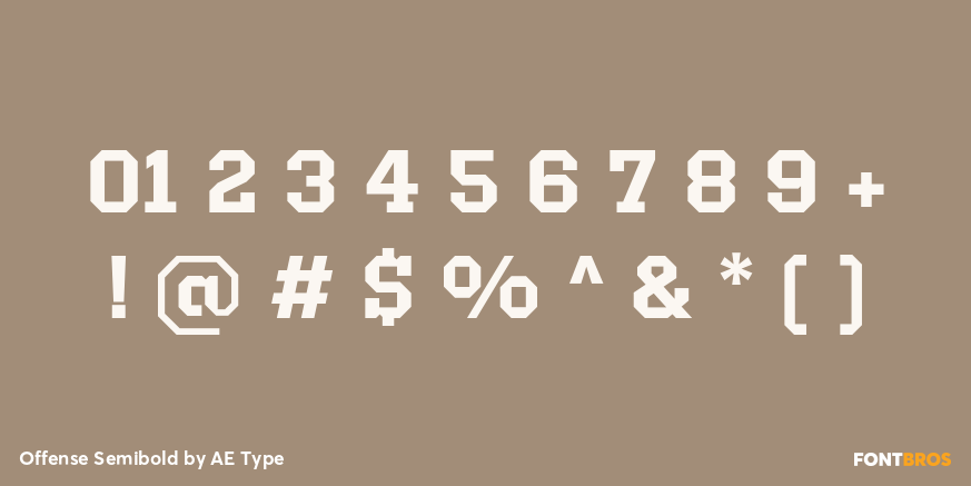 Offense Semibold Font Poster #4