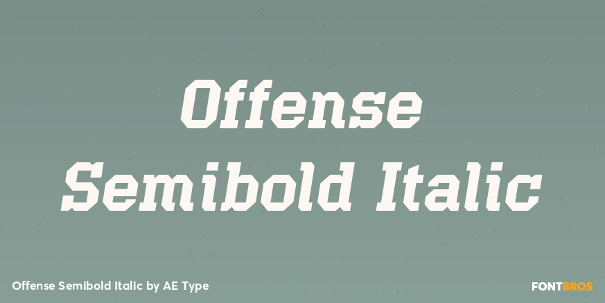 Offense Semibold Italic Poster