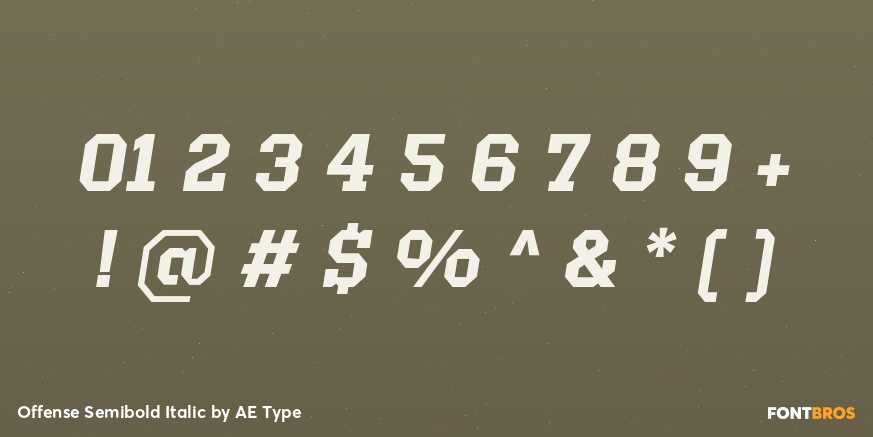 Offense Semibold Italic Font Poster #4