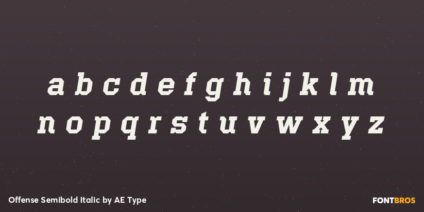 Offense Semibold Italic Font Poster #1