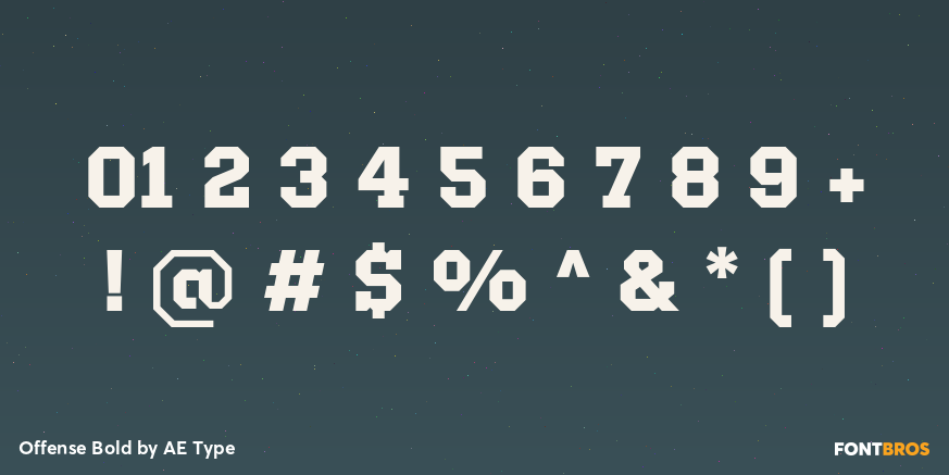 Offense Bold Font Poster #1