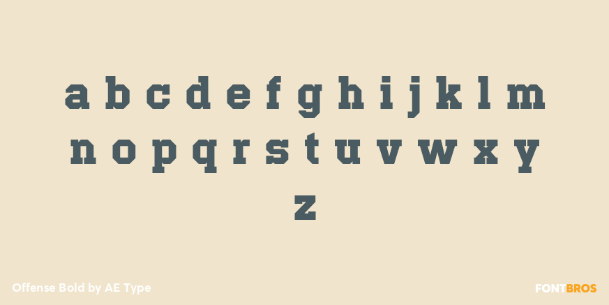 Offense Bold Font Poster #3