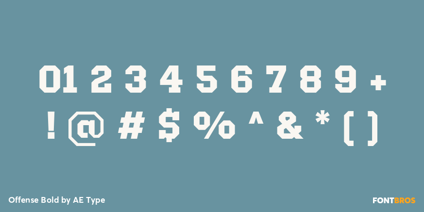 Offense Bold Font Poster #4