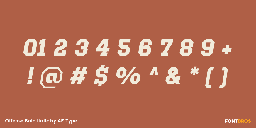 Offense Bold Italic Font Poster #4
