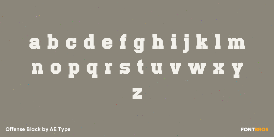 Offense Black Font Poster #1