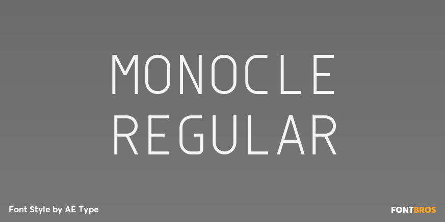 Monocle Regular Font Poster #1
