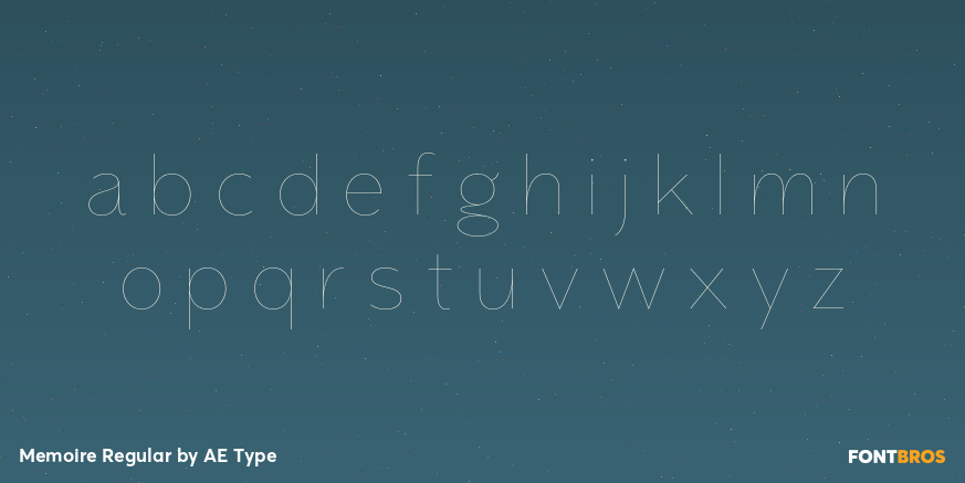 Memoire Regular Font Poster #1