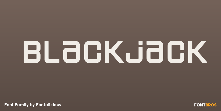 Blackjack Font Poster #1