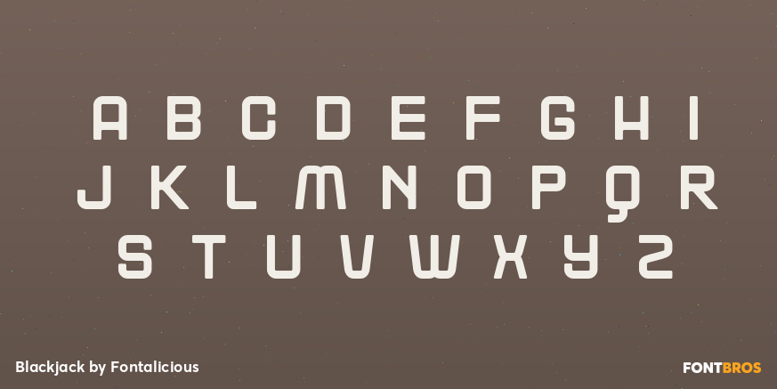 Blackjack Font Poster #1