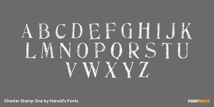 Charter Stamp One Font Poster #1
