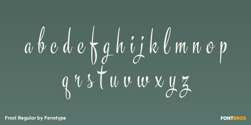 Frost Regular Font Poster #3