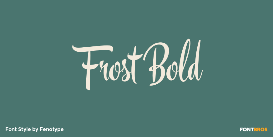 Frost Bold Poster