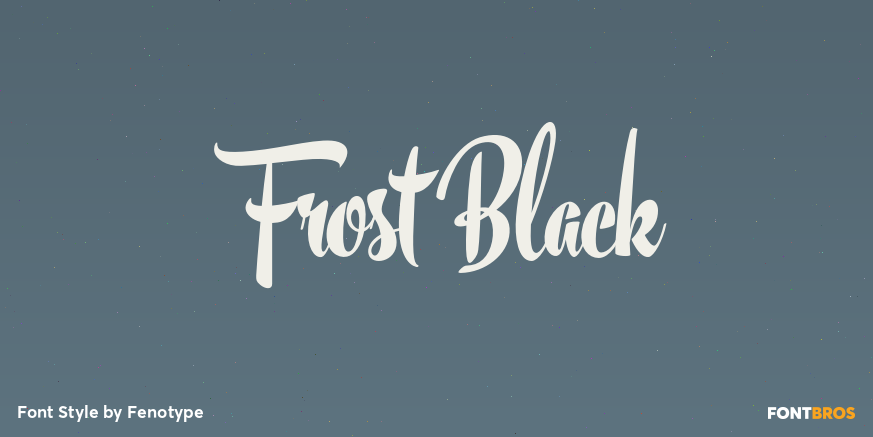 Frost Black Poster