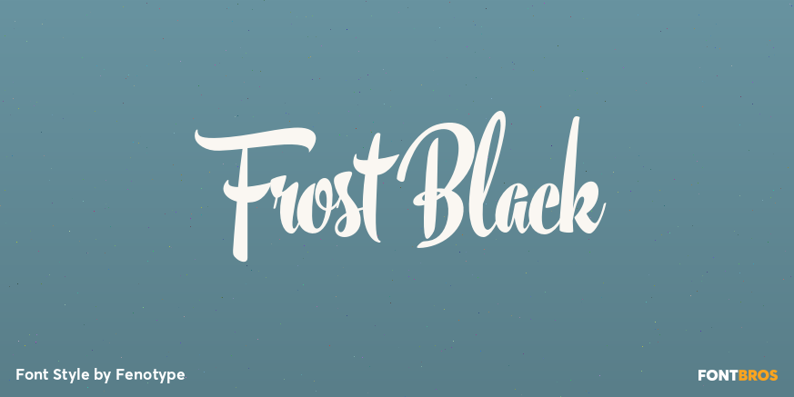 Frost Black Poster