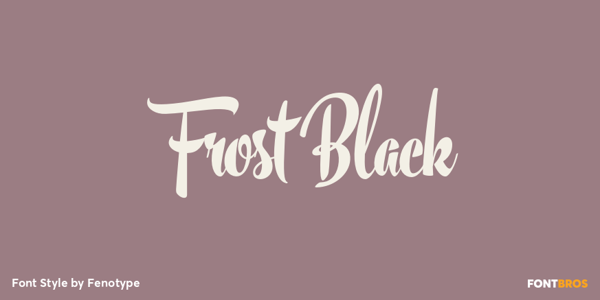 Frost Black Poster
