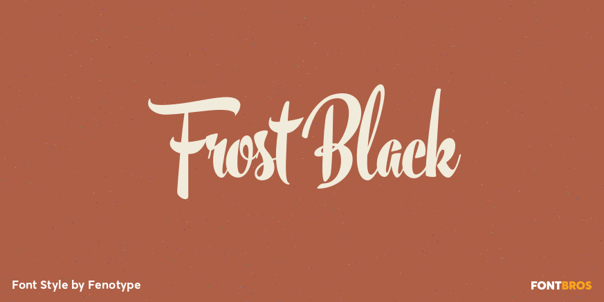Frost Black Poster