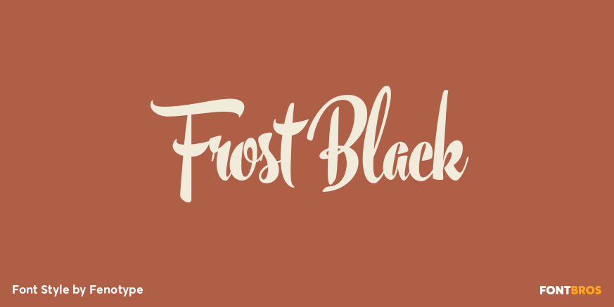 Frost Black Poster