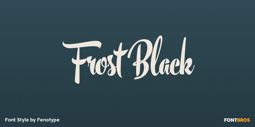 Frost Black Poster