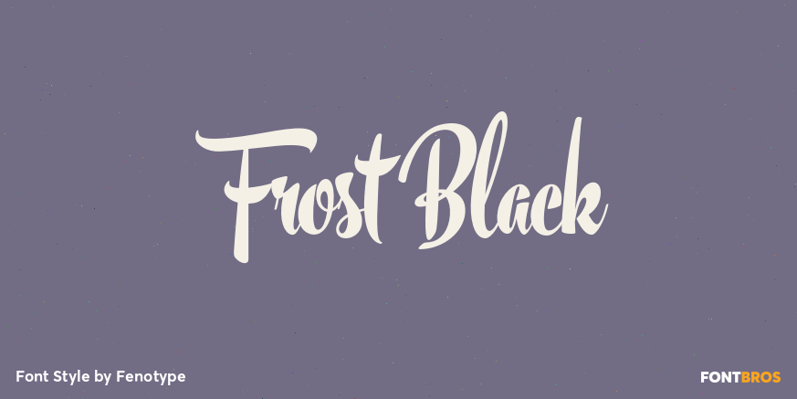 Frost Black Poster