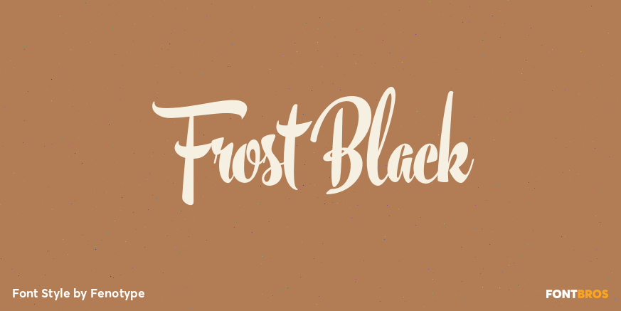 Frost Black Poster