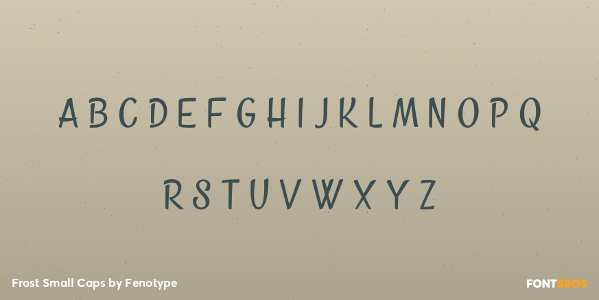 Frost Small Caps Font Poster #3