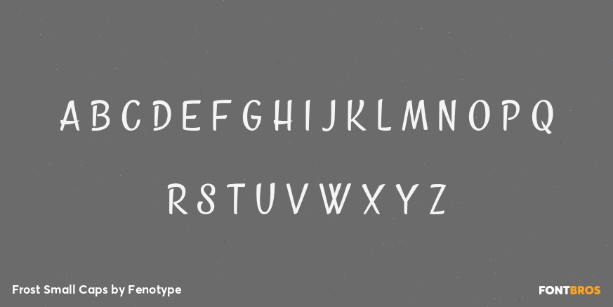 Frost Small Caps Font Poster #1