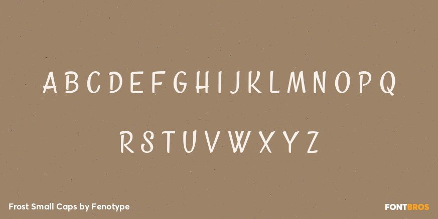 Frost Small Caps Font Poster #1