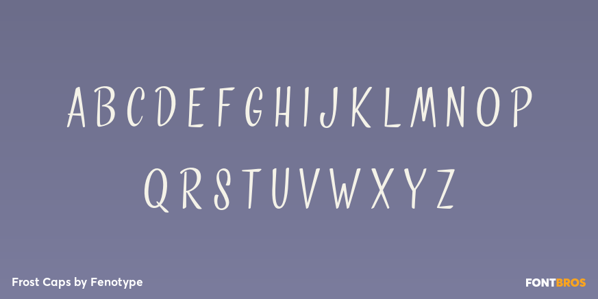 Frost Caps Font Poster #3