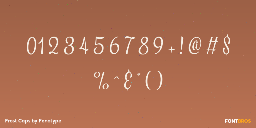 Frost Caps Font Poster #4