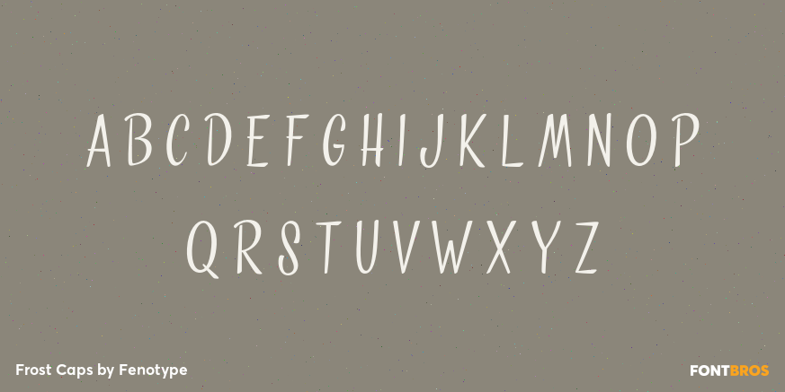 Frost Caps Font Poster #2