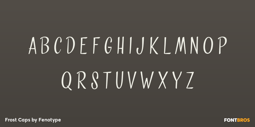 Frost Caps Font Poster #3