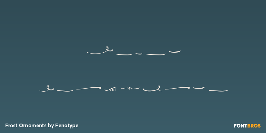 Frost Ornaments Poster