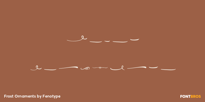 Frost Ornaments Poster