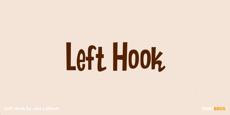 Left Hook Font Poster
