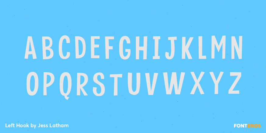 Left Hook Font Poster #1