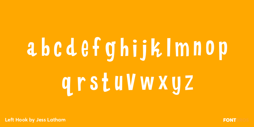 Left Hook Font Poster #1