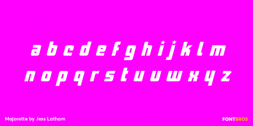 Majorette Font Poster #3