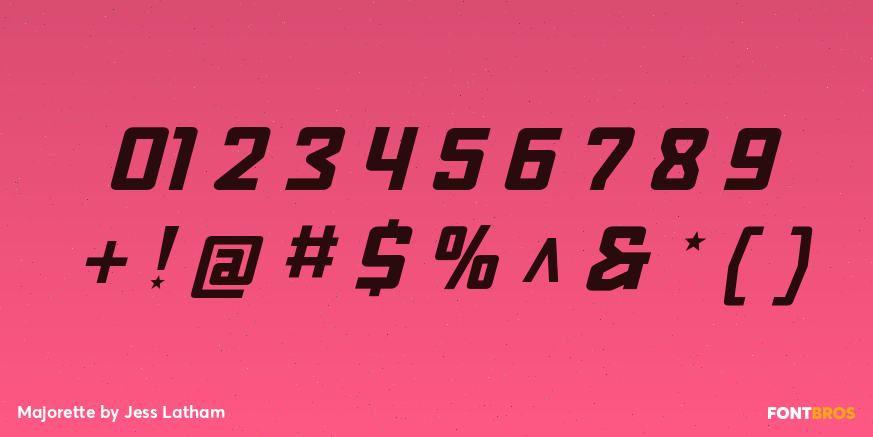 Majorette Font Poster #4