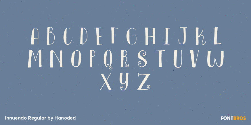 Innuendo Regular Font Poster #2