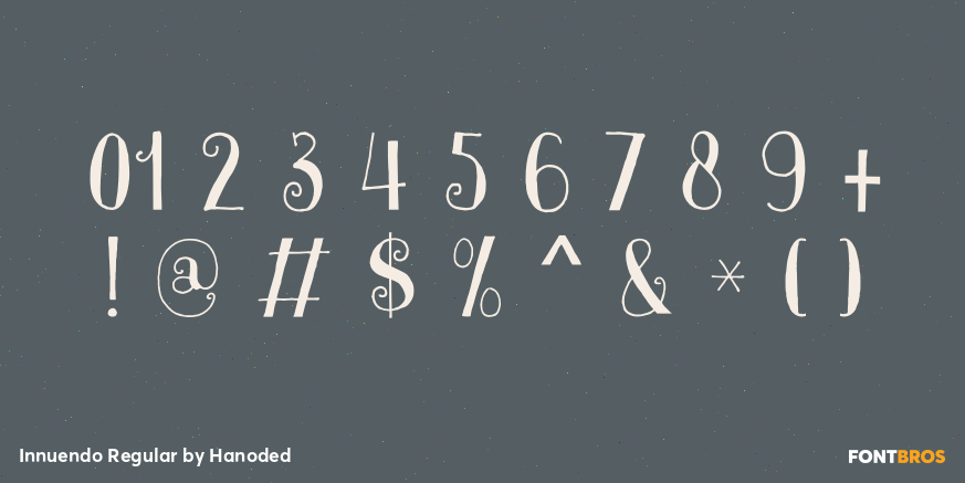 Innuendo Regular Font Poster #4