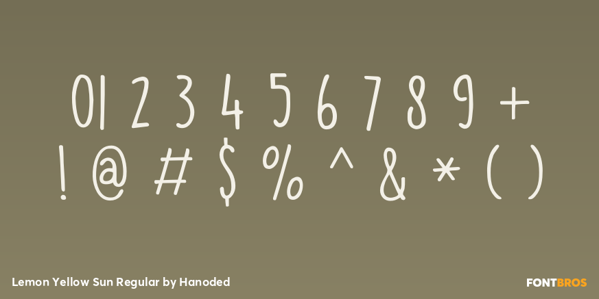 Lemon Yellow Sun Regular Font Poster #4