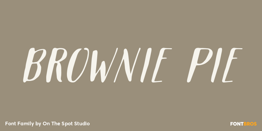 Brownie Pie Font Family Poster