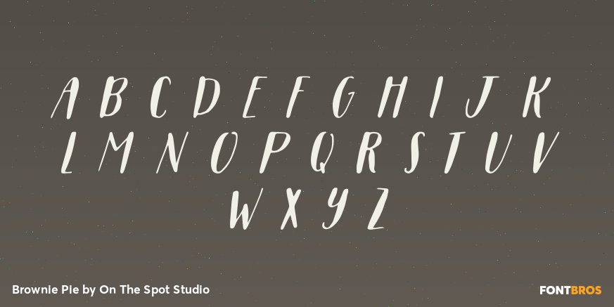 Brownie Pie Font Poster #2