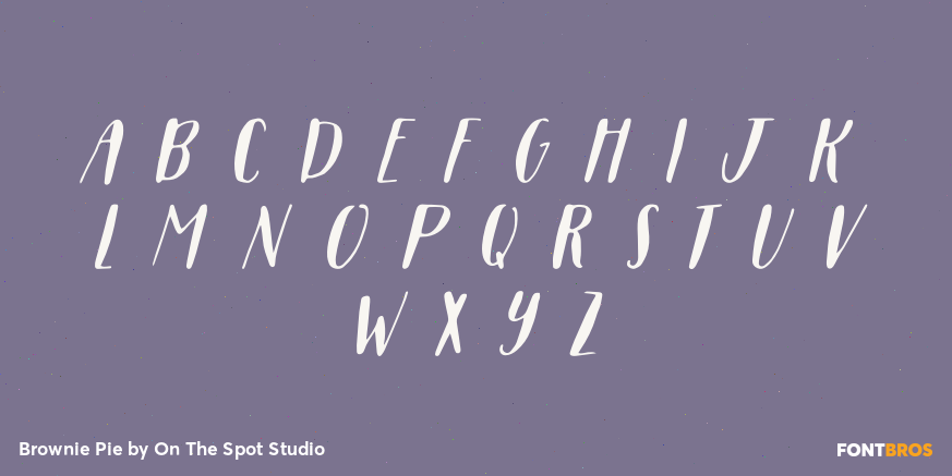 Brownie Pie Font Poster #3