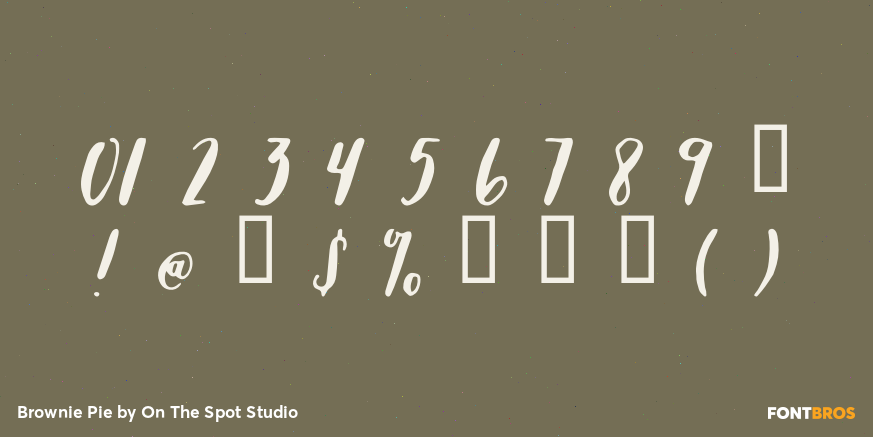 Brownie Pie Font Poster #4