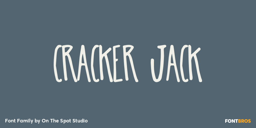 Cracker Jack Font Family Poster
