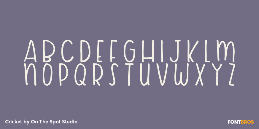 Cricket Font Poster #2